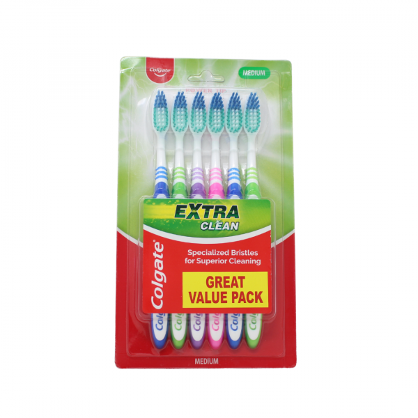 Colgate Toothbrush Extra Clean 6ct
